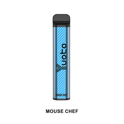 Yuoto Cigarro eletrônico descartável mais vendido XXL 2500 puffs Caneta Shisha Mouse Chef 50mg Nicotina