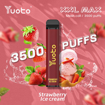 Ananás Gelo Vapor descartável 3500 Puffs 1200mah Com bobina de malha 16 sabores