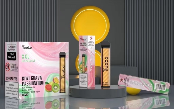 Caneta vape descartável por atacado de fábrica na China com bateria de 7ml E-Liquid 1200mAh Strawberry Kiwi Ice