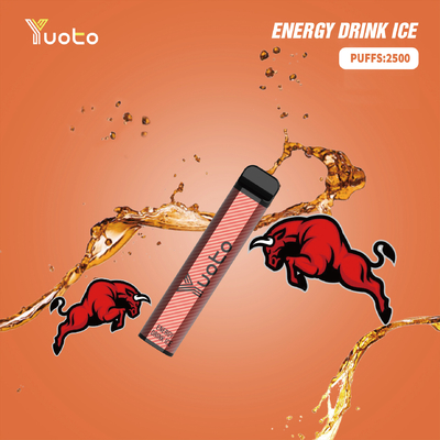 Venda imperdível Yuoto XXL 2500 Puffs Energy Drink Flavor Descartável Vape Pod Device 5ml nic