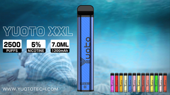 Sopros descartáveis 7.0Ml Juice Capacity Mango Flavor da pena 2500 de RoHS Yuoto Vape do CE