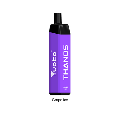 Dos msds descartáveis dos sopros de Vape 5000 do suco dos thanos gelo descartável da uva do atomizador e de Yuoto