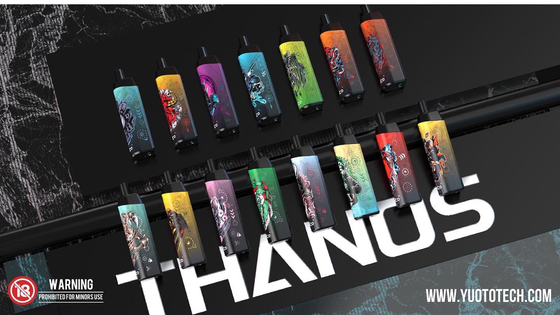 Yuoto Thanos 5000 sopros 14ml preenche o atomizador descartável do E-suco bateria Capapcity de 650 mAh