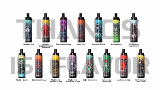Yuoto Thanos 5000 sopros 14ml preenche o atomizador descartável do E-suco bateria Capapcity de 650 mAh