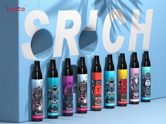 Pena descartável de Vape dos E-cigarros de Vape Mesh Coil 6ml E Juice Battery 850mAh dos sopros originais de Yuoto 2000