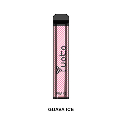 Melhor Cigarro Eletrônico 2022 Yuoto XXL 2500 Puffs Goiaba Ice não recarregável 1200mAh Bateria