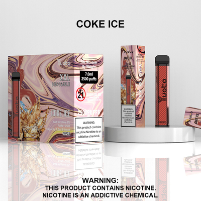 Sopros de Yuoto XXL 2500, logotipo líquido descartável do volume do vape 7ml que imprime sabores diferentes