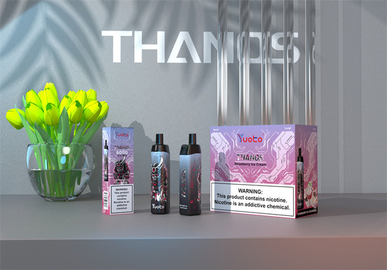 baga da mistura da morango do includingi de 5000 da pena descartável mech do vape da bobina dos thanos dos sopros flavos grande