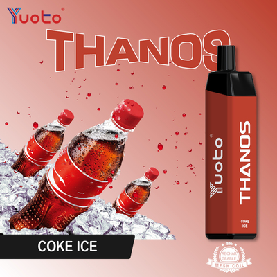 cigarro eletrônico recarregável Yuoto Thanos 5000 sopro descartável vape 5% NIC 14 ml líquido