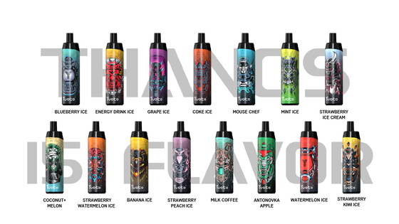 Cápsula Descartável Preço de Fábrica 14ml E-Liquid 650mAh Bateria Yuoto Thanos 5000 Puffs Mesh Coil para Maior Fumaça