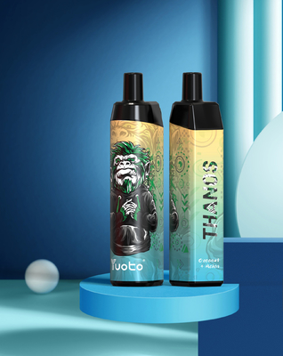 Vape descartável de 5000 sopros por atacado com 14ml E-Liquid 650mAh Bateria Mesh Coil Suporte Personalizar