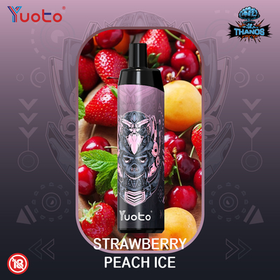 Melancia Gelo Descartável Vape Yuoto Thanos 5000 Puffs E Cigarette com Mesh Coil 14ml E-Liquid 650mAh Bateria