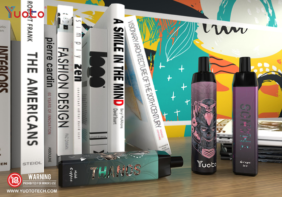 Strawberry Watermelon Ice 5000 Puffs Descartáveis ​​Vape Pod Yuoto Thanos Mesh Coil 14ml Ejuice 650mAh Bateria da China