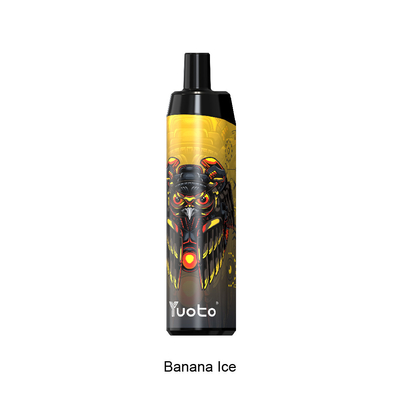 Vape Pod Descartável 5000 Puffs Sabor Banana Yuoto Thanos Mesh Coil 14ml Ejuice 650mAh Bateria Bulking China Factory