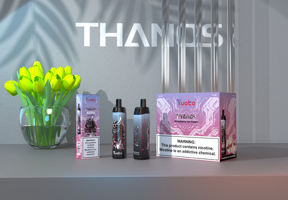 Vape Pod Descartável 5000 Puffs Sabor Banana Yuoto Thanos Mesh Coil 14ml Ejuice 650mAh Bateria Bulking China Factory