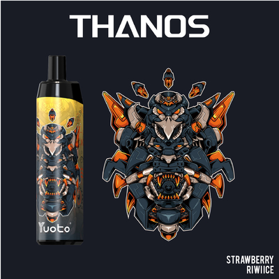 Vape Pod Descartável 5000 Puffs Sabor Banana Yuoto Thanos Mesh Coil 14ml Ejuice 650mAh Bateria Bulking China Factory