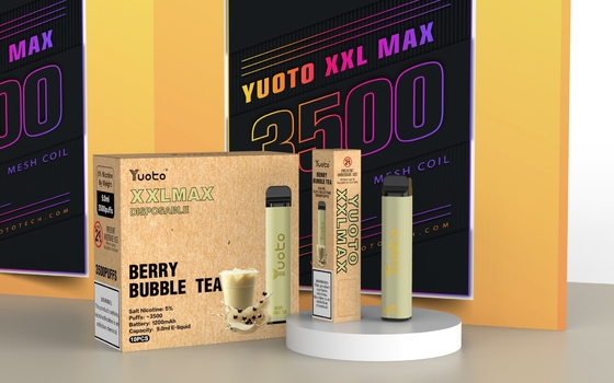 Yuoto xxl Max 3500 Puffs morango melancia original de fábrica e cig 5% nitotion 9ml líquido