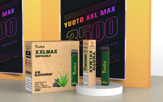 Yuoto Descartável Vape 3500 Puffs Morango Framboesa XXL Max Puff Plus para Emirados Árabes Unidos