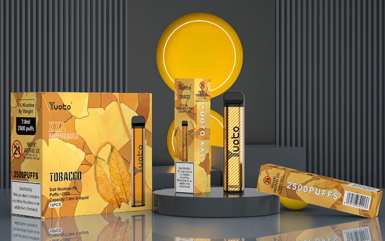 Kit de caneta Vape descartável autêntico Yuoto Xxl, cigarro eletrônico 1200Mah 2500 Puff