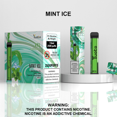 2500 Puffs Descartáveis ​​Vape Pod Sabor Pêssego Yuoto XXL Coil 7ml Ejuice 1200mAh Bateria da China Factory