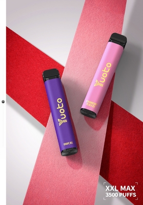 Yuoto XXL Max 3500 Puffs Elétrico Vape Pen Fábrica Diretamente Morango Pêssego Gelo