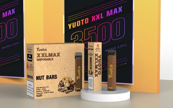 Dispositivo Vaporizador de Cigarros Original Yuoto E XXL MAX 3500 Kits de Puffs Caramelo Amendoim