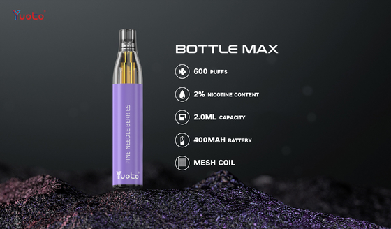 14 suco 2% Nic Yuoto Bottles Max dos sabores 2ML E 600 sopros com TPD Pen Hookah