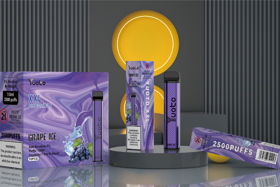 7ml 2500 sopra Vape descartável, sabores Yuoto Xxl Vape Pen Oem Odm do fruto