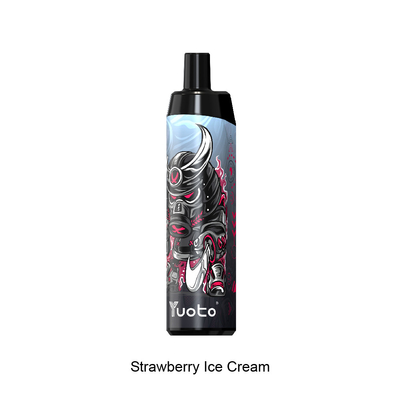 nicotina descartável do gelado 14ml de morango dos sopros de Mesh Coil Yuoto Thanos 5000 do ecig do PNF 50mg