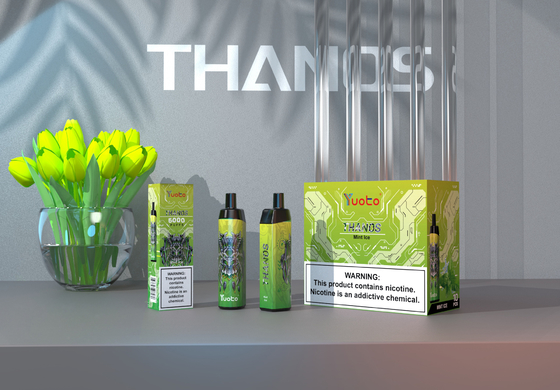 Yuoto Thanos 5000 sopra pena de Vape, atomizador de 14ML 650mAh Mesh Coil Type C