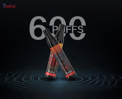 Garrafa máxima, pena de Yuoto dos sabores do gelo da uva de Vape do novo tipo de 600 sopros
