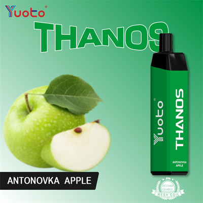 14ml Yuoto Thanos 5000 sopra o tipo descartável C da bateria de Vape 650mAh recarregável