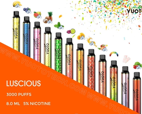 As vendas quentes vendem por atacado a vagem eletrônica descartável gostoso de Vape do cigarro de 3000 sopros E Vape de Vape Pen Pod Starter Kit Yuoto