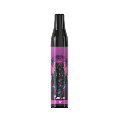 Nicotina descartável TPD Europa de Vape Pen Grape Ice Mesh Coil 2% dos sopros da garrafa 600 de YUOTO
