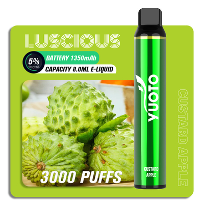 Pena de Vape da barra do sopro do sabor do fruto do ODM do OEM, 8ml 3000 sopro Yuoto Vape descartável gostoso