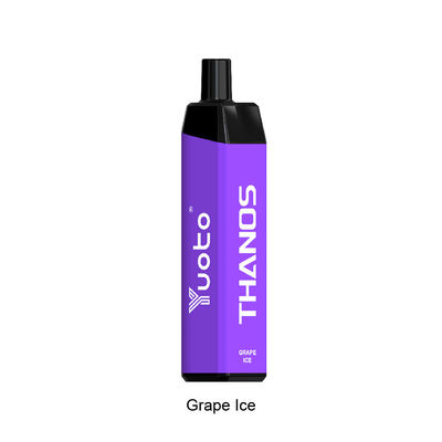 Bateria 650mAh recarregável eletrônica de Yuoto Vape do cigarro da garrafa descartável dos sopros da venda por atacado 5000 da fábrica