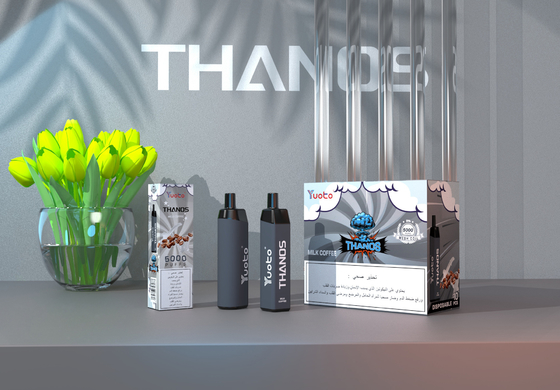 5000 puffs Yuoto Thanos Vapor descartável sabor de frutas E-Liquid 14ml Vape Pod Pen Árabe Saudita
