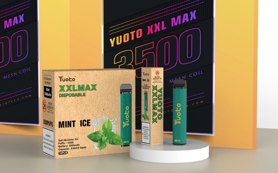 OEM Fruta Flavor Puff Bar Yuoto XXL Max Vape Pen E-cigarro descartável 9ml 3500 Puff