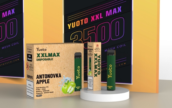 Cartucho preenchido Mesh Coil de Yuoto XXL 0% 2% 5% Nic Disposable E cigarros máximos