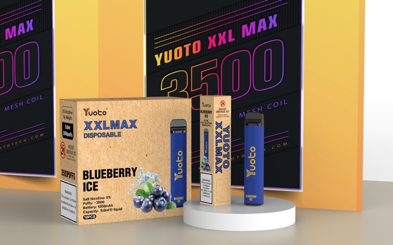 Cartucho preenchido Mesh Coil de Yuoto XXL 0% 2% 5% Nic Disposable E cigarros máximos