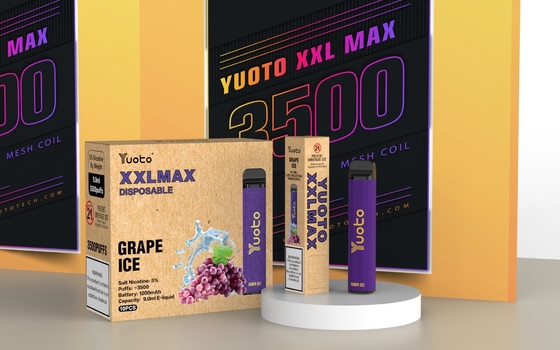 Cartucho preenchido Mesh Coil de Yuoto XXL 0% 2% 5% Nic Disposable E cigarros máximos