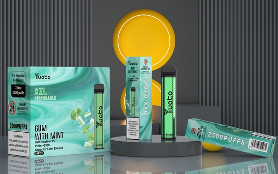 Dispositivo descartável líquido dos sopros da capacidade 7ml Yuoto Vape XXL 2500 de E