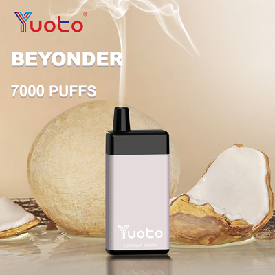 7000 bateria descartável Mesh Coil do E-líquido 900mAh de Yuoto Beyonder Vape Pen Hookah With 16ml dos sopros