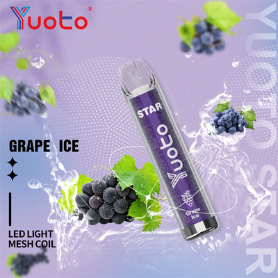 estrela descartável de Yuoto Vape de 3000 sopros 1.2ohm com 16 cores