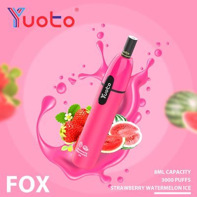 7.5ml preencheu a estrela que descartável líquida de E Yuoto Vape 3000 sopra FCC de 1000mAh RoHS