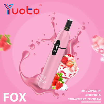 7.5ml preencheu a estrela que descartável líquida de E Yuoto Vape 3000 sopra FCC de 1000mAh RoHS