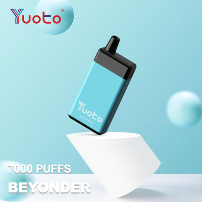 Descubra o desempenho de Yuoto 7000 puffs vape 900mAh bateria e 7000 puffs