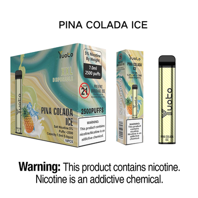 1200mAh Bateria Capacidade 2500 Puffs Vaping Dispositivo Para OEM/ODM mercado