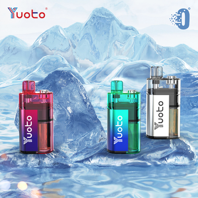 Fluxo de ar ajustável YUOTO Vapor descartável com 10-12W de potência e 0% de nicotina