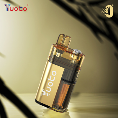 Fluxo de ar ajustável YUOTO Vapor descartável com 10-12W de potência e 0% de nicotina